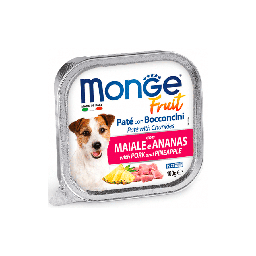 [MONG-00740] MONGE CANINE FRUIT CERDO PIÑA 100GR