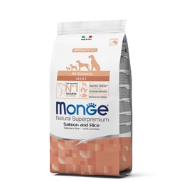 [MONG-00750] MONGE CANINE ADULTO SALMON Y ARROZ  2.5 KG