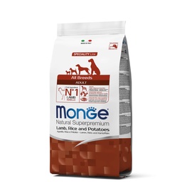 [MONG-00752] MONGE CANINE ADULTO CORDERO, ARROZ Y PAPA 2.5 KG